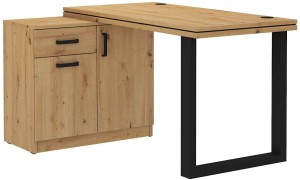 Rohový písací stôl Malta 140 Dub Artisan