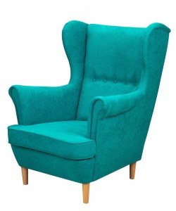 Kreslo Ušiak Denver Tyrkysová