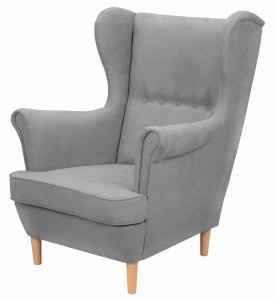 Kreslo Ušiak Denver Jasný Šedá