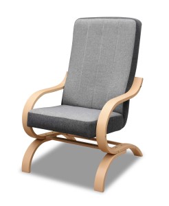 Kreslo Girona H02 sivá/grafitová finca