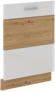 Čelo umývačky riadu s integrovaným panelom ARTISAN 60 cm Biela/Dubová