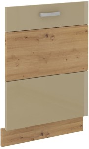 Čelo umývačky riadu s integrovaným panelom ARTISAN 60 cm Cappucino/Oak
