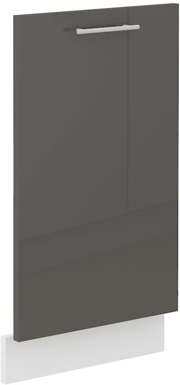 Čelo umývačky riadu s integrovaným panelom LARA 45 cm Grafitová/biela