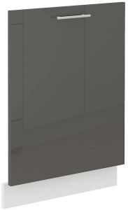 Čelo umývačky riadu s integrovaným panelom LARA 60 cm Grafitová/biela