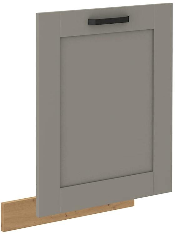 Čelo umývačky riadu s integrovaným panelom LUNA 60 cm Clay Šedá/Oak Artisan