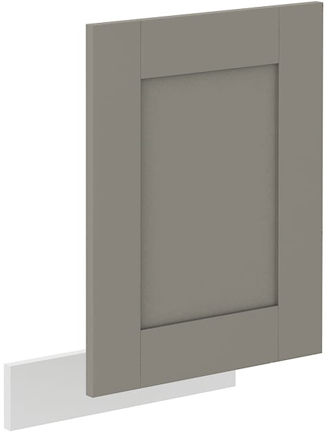 Predná časť umývačky riadu s vonkajším panelom LUNA 45 cm Hlinená sivá/biela
