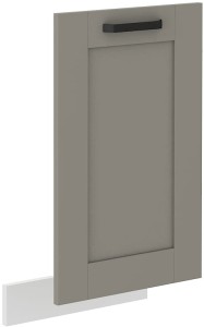 Čelo umývačky riadu s integrovaným panelom LUNA 45 cm Hlinená sivá/biela