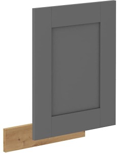 Čelo umývačky riadu s vonkajším panelom LUNA 45 cm Šedá/Oak Artisan