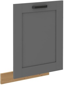 Čelo umývačky riadu s integrovaným panelom LUNA 60 cm Šedá/Oak Artisan