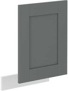 Predná časť umývačky riadu s vonkajším panelom LUNA 45 cm sivá/biela