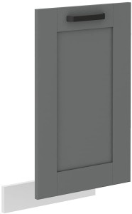 Predná časť umývačky riadu s integrovaným panelom LUNA 45 cm sivá/biela