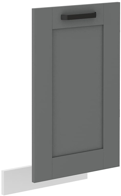 Predná časť umývačky riadu s integrovaným panelom LUNA 45 cm sivá/biela