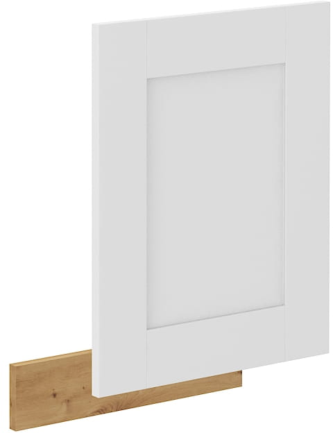 Čelo umývačky riadu s vonkajším panelom LUNA 45 cm biela/dub Artisan