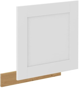 Čelo umývačky riadu s vonkajším panelom LUNA 60 cm Biela/Oak Artisan
