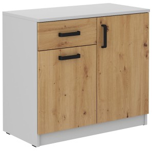 Komoda Malta 820 2D 1S Artisan Oak/Šedá