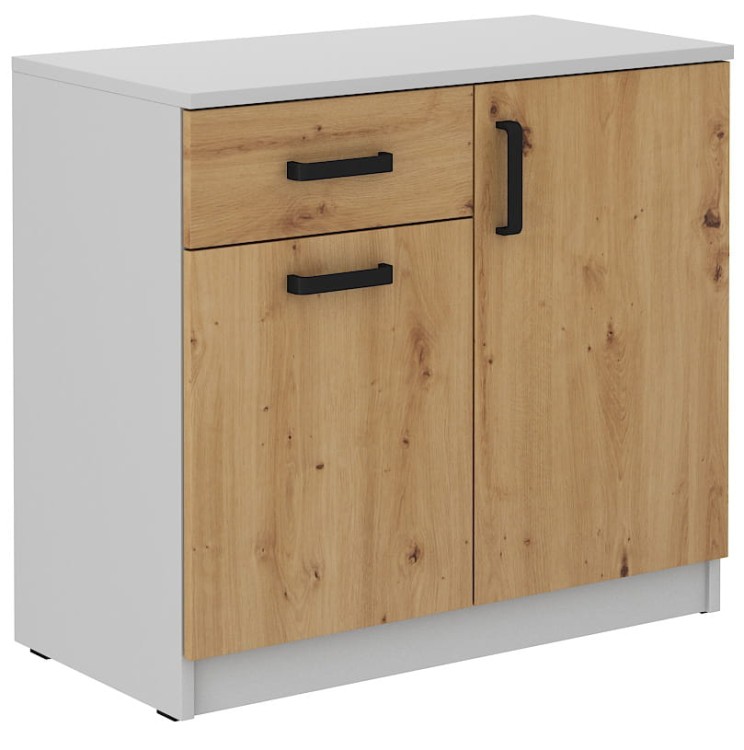 Komoda Malta 820 2D 1S Artisan Oak/Šedá