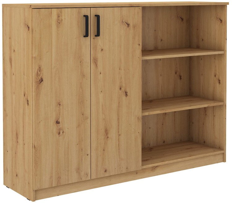 Kancelárska komoda s policami Malta 830 2D Dub Artisan