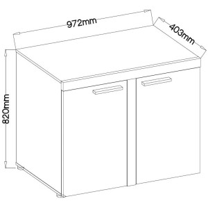 Komoda Rumba WH21 2D biela