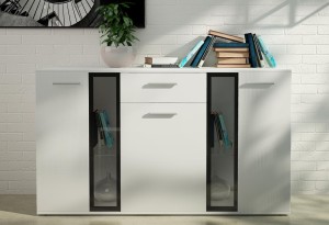 Komoda Salsa WH20 3D 1S biela