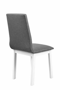 Čalúnená stolička Luna 1 biela/sivá