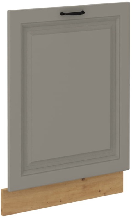 Čelo umývačky riadu s integrovaným panelom STILO 60 cm Clay Šedá/Oak Artisan