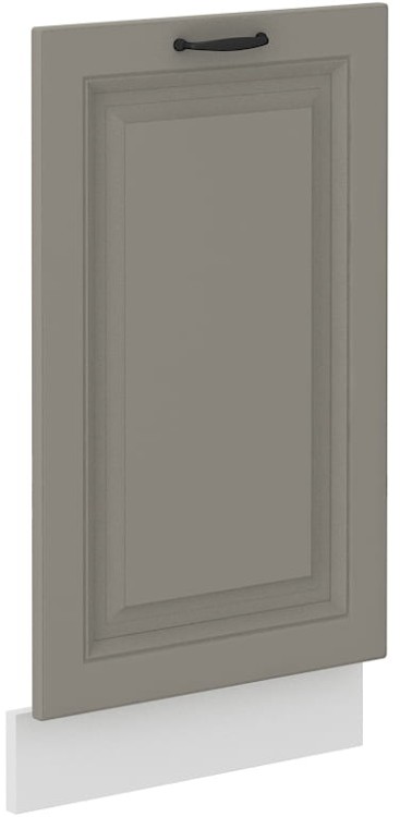 Predná časť umývačky riadu s integrovaným panelom STILO 45 cm Clay Šedá/Biela