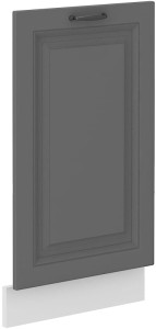 Predná časť umývačky riadu s integrovaným panelom STILO 45 cm sivá/biela