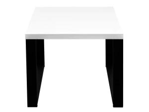 Konferenčný stolík LOFT 58x58 biely/čierny