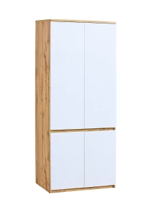 Šatníková skriňa 80 cm Arca 01 Dub Wotan/biela