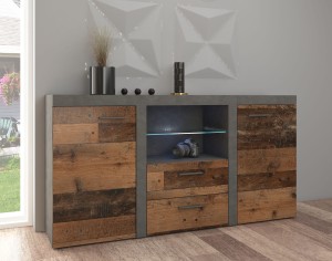 Komoda Rumba s 2 zásuvkami OLDMAT20 2D 2S Old Style/Matera s LED