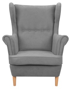 Škandinávska sedacia súprava s 2 kreslá s podnožkami Sivá