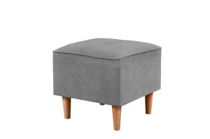 Škandinávska sedacia súprava s 2 kreslá s podnožkami Sivá