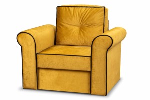 Merida Lounge Set Pohovka s kreslo s podnožkou Žltá