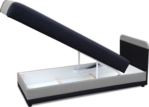 Gauč s úložným boxom 80x180 - Grafitová/šedá