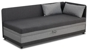 Jednolôžková posteľ s boxom Hirek 80x180 Grafitová sivá