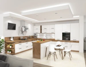 VIGO 60 GU-72 2F lesklá biela/Lancelot horná závesná skrinka