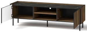 RTV skrinka 150 cm Prestigo P7 2D Čierny orech/San Sebastian