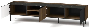 RTV skrinka 200 cm Prestigo P8 3D Čierny/Oak/San Sebastian