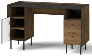 Písací stôl 135 cm Prestigo P9 Čierny orech/San Sebastian