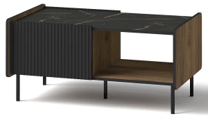Konferenčný stolík Prestigo P11 čierny/orechový/san Sebastian
