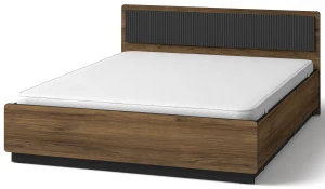 Manželská posteľ 160x200 s matracom Prestigo P13 Čierny Walnut/San Sebastian