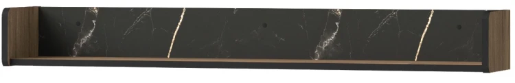 Polica Prestigo P15 Čierny Walnut/San Sebastian
