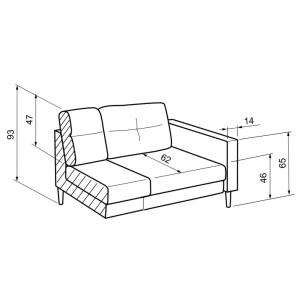 Rozkladacia pohovka do obývačky Costa Zelená