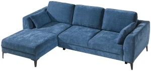 Imperia ľavá rohová pohovka modrá