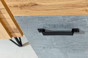 Vitrína Lofter LO3 Dub Wotan/Millenium Concrete