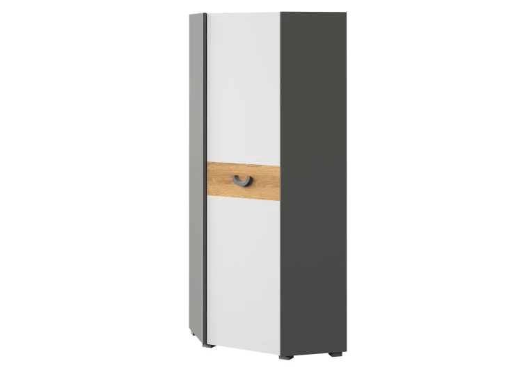 Skriňa Carini CA7 Nash Oak/Biela Brilliant/Graphite