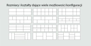 Čalúnený nástenný panel 3D 60x20 antracit
