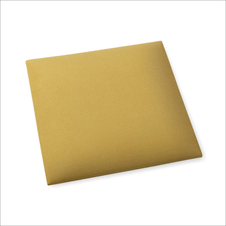 Čalúnený nástenný panel 3D 40x40 žltý