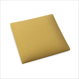 Čalúnený nástenný panel 3D 30x30 žltý