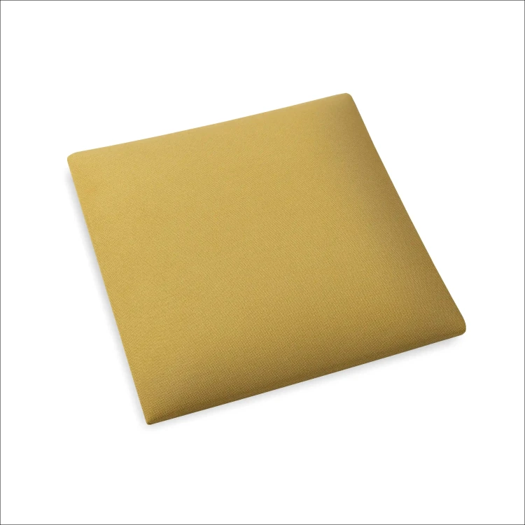 Čalúnený nástenný panel 3D 30x30 žltý